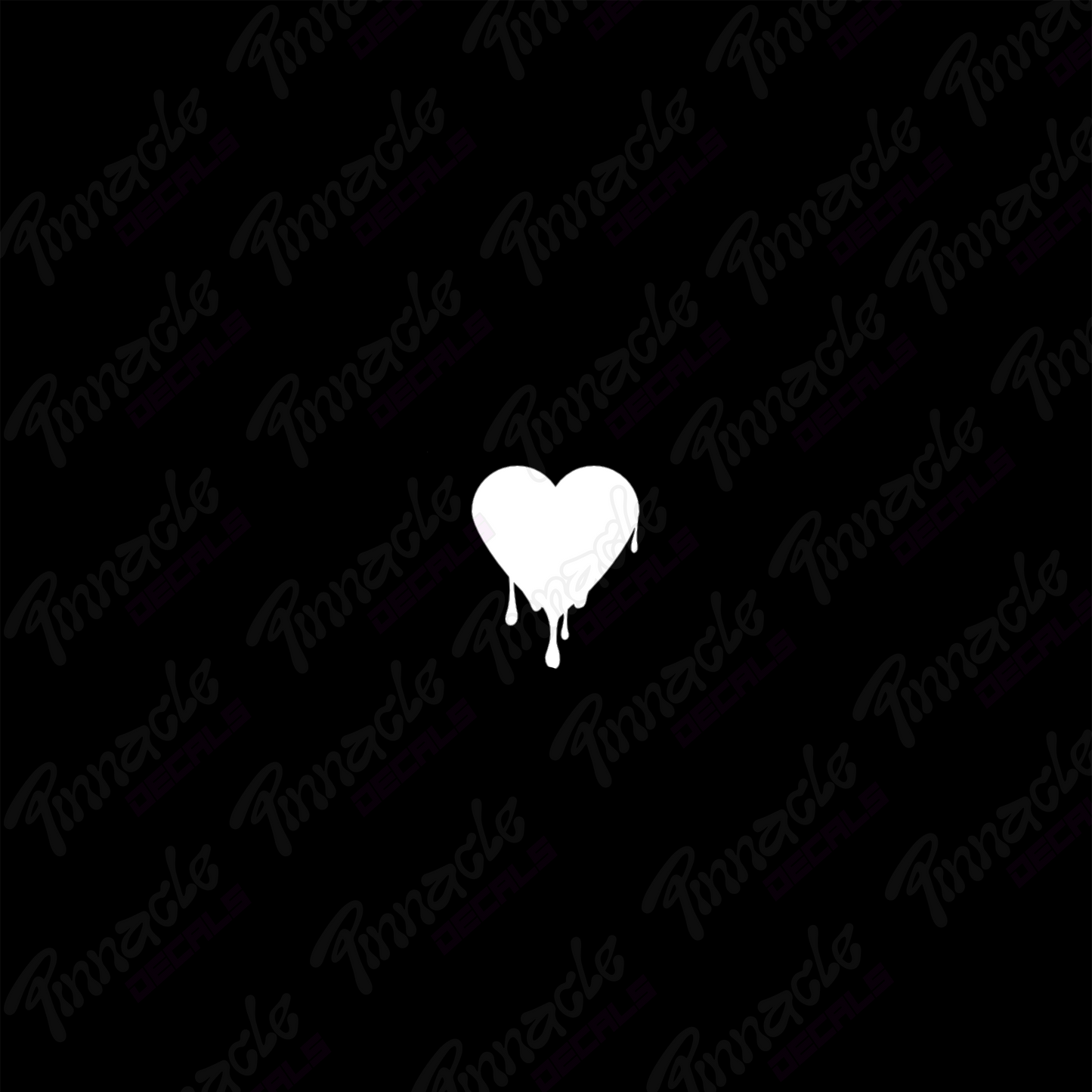 Dripped Heart Decal